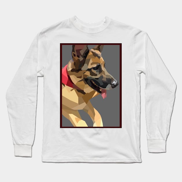 German Shepard Cute Long Sleeve T-Shirt by jrepkin